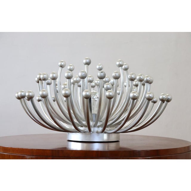Silver Table Lamp Pistillo Model by Studio Tetrarch for Valenti, 1970s For Sale - Image 8 of 16