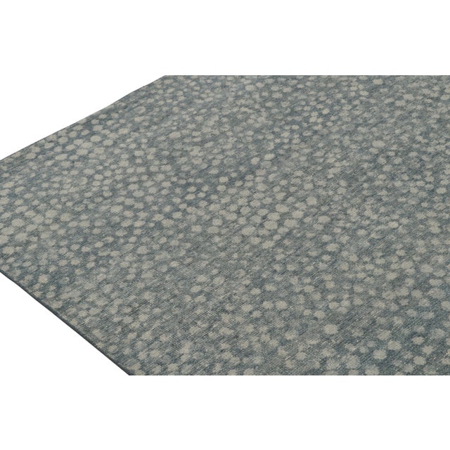 Rug & Kilim’s Oversized Spot Rug in Dusty Blue, 14x20 For Sale In New York - Image 6 of 8