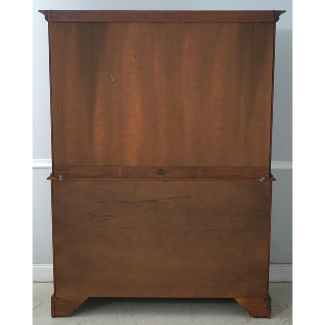 Henkel Harris Cherry Step Back Cupboard Hutch For Sale - Image 15 of 18