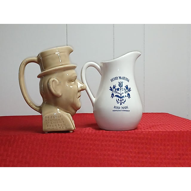 Transparent Nine Bourbon Whiskey Pitchers, All Different For Sale - Image 8 of 9