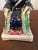 Antique Staffordshire Ceramic Flatback Seated Queen Victoria Figure in Cobalt Blue, 1850 For Sale - Image 9 of 10