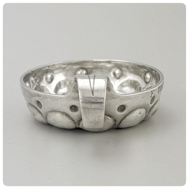 First Standard (950/1000) Solid Silver Wine Taster, Tastevin, or Sommelier Cup, Paris, Circa 1846 For Sale In Charleston - Image 6 of 7