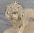 Vintage 12" Hollywood Regency White Luster Porcelain Lion Sculpture For Sale - Image 10 of 11