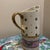 Anthropologie Bistro Garden Tile Stoneware Pitcher With 24k Gold Accents For Sale - Image 4 of 8