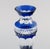 Mid-Century Vase in Clear and Blue Art Glass For Sale - Image 5 of 9