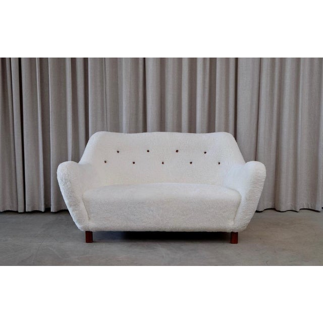 Swedish Sheepskin Sofa, 1950s For Sale - Image 14 of 14