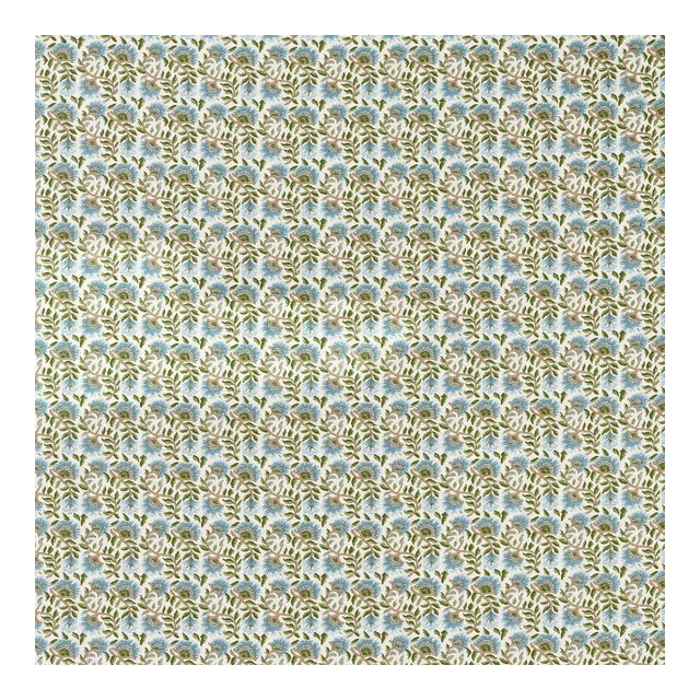 Morris & Co. Wardle Weave Fabric in Mineral Blue - a sample For Sale