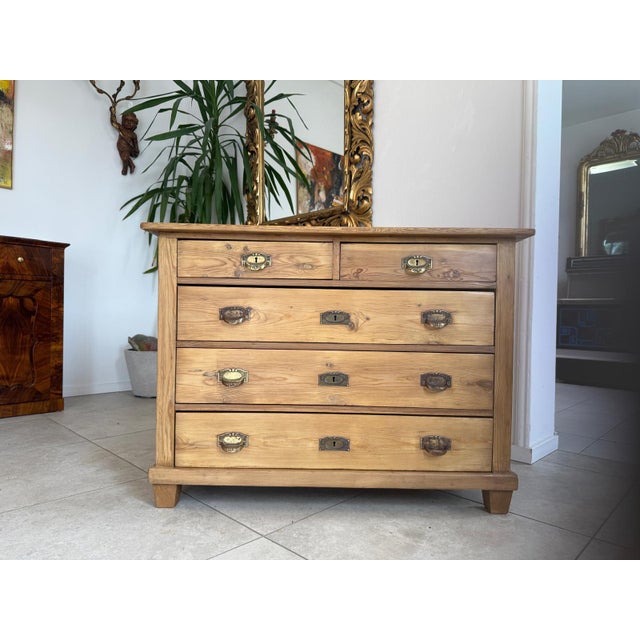 Art Nouveau Chest of 4 Drawers, 1890s For Sale - Image 3 of 14