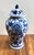 Chinoiserie Classic 15” Tall Chinoiserie Floral Decor Blue and White Ceramic Ginger Jar For Sale - Image 3 of 8