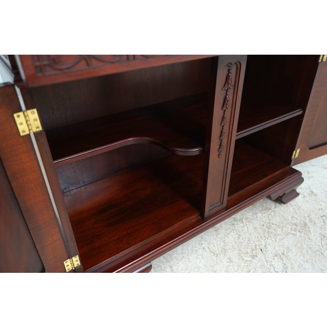 Wood Henkel Harris Mahogany Flip Top Server For Sale - Image 7 of 18