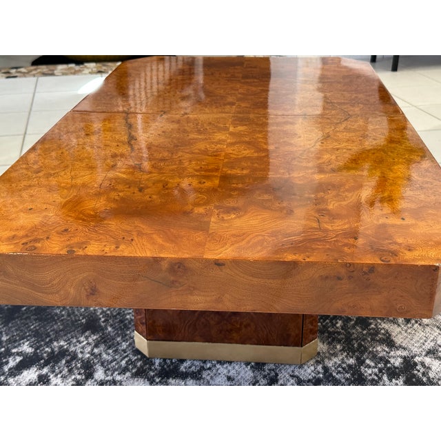 Wood Vintage French Coffee Table in Elm Burl Wood, 1970 For Sale - Image 7 of 18