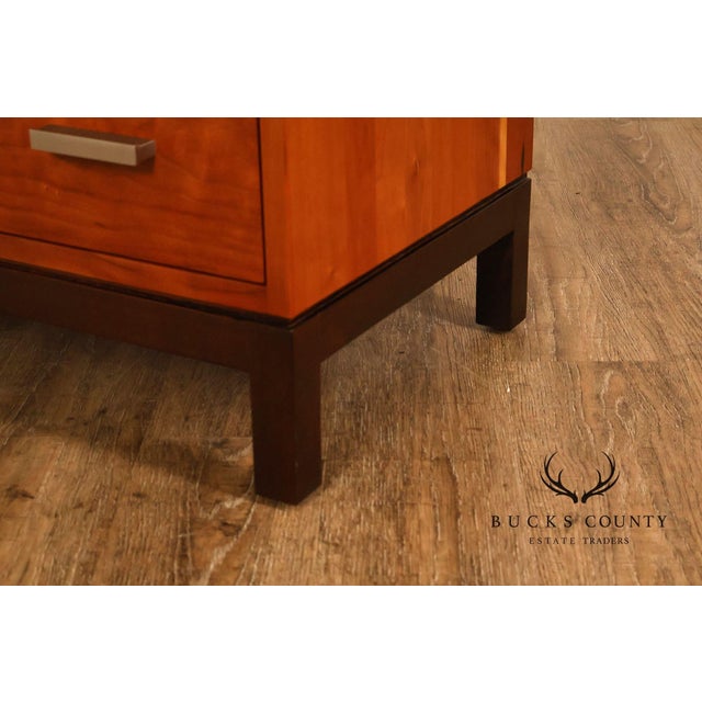 Early 21st Century Stickley Metropolitan Collection Cherry Door Chest For Sale - Image 5 of 18