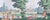 Boho Chic Hand Painted Oriental Ottoman Palace Garden Panoramic Mural Panels | Set of 5 Panels 3ft×8ft Custom Scenic Wallpaper For Sale - Image 3 of 4