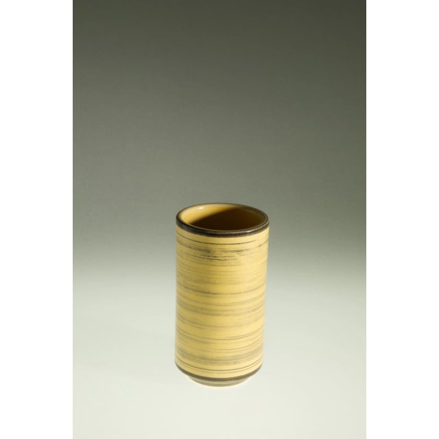 Ceramic Plate & Vase from Knabstrup, 1960s, Set of 2, in Very Good conditions. Designed 1960 to 1969 This piece has an...