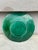 Gien Green Majolica Leaf Plate Gien Circa 1950 For Sale - Image 4 of 7
