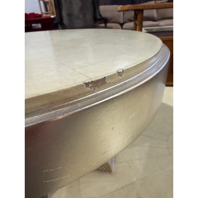 Wood Artmax Postmodern Faux Stone and Wood Side Table For Sale - Image 7 of 8