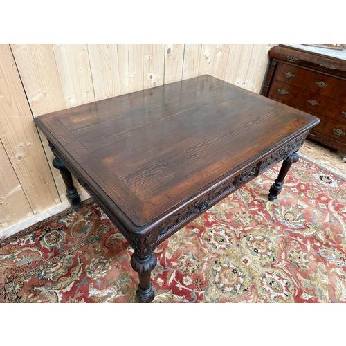 Large Louis XIII Style Center Table in Fir For Sale - Image 6 of 10