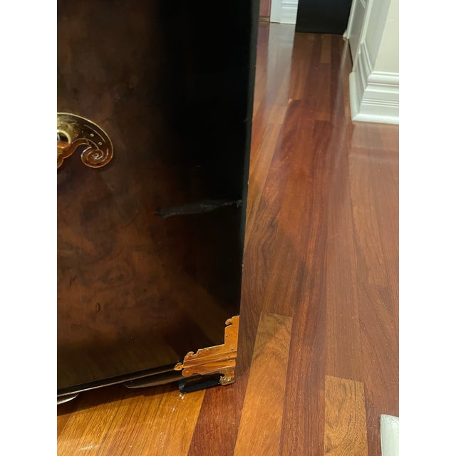 1980s Korean Tansu Style Chest Cabinet Chinoiserie Campaign Asian For Sale - Image 11 of 12