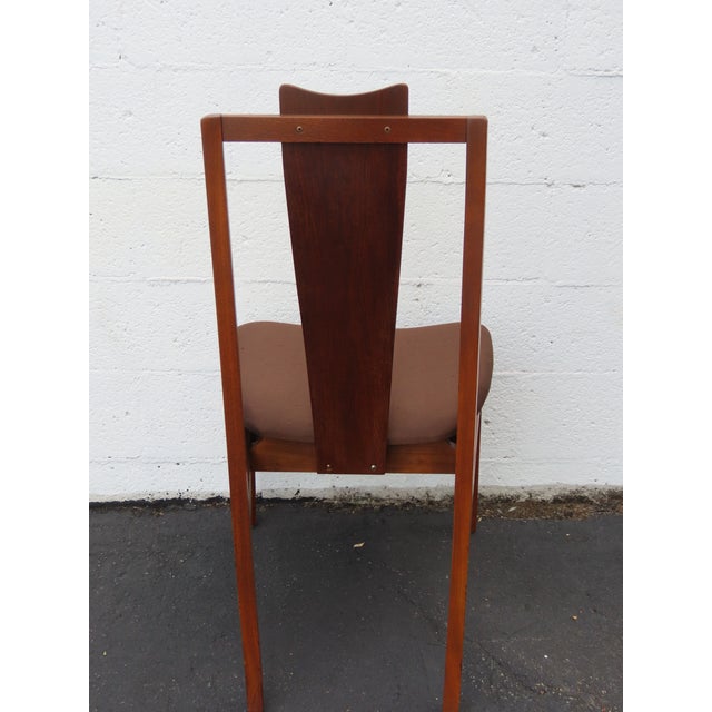 Young Furniture Mid Century Floating Top Sculptura Dining Table Six Chairs 6649 For Sale - Image 13 of 18