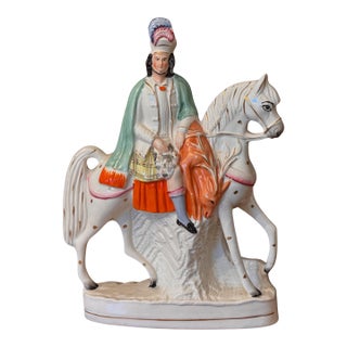 Staffordshire Horse and Rider Figure For Sale