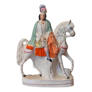 Staffordshire Horse and Rider Figure