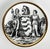 1950s Piero Fornasetti 1950s Emblems of the States Coaster Set of 7, Italy For Sale - Image 5 of 11