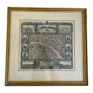 1770's Antique Paris Map