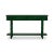 Mid-Century Modern Faux Bamboo Console Table in Jade Green For Sale - Image 3 of 11