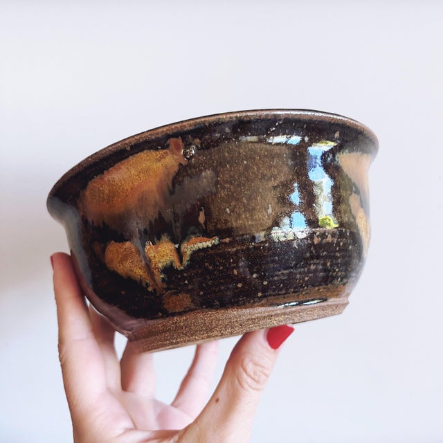 Vintage pair of signed studio pottery stoneware bowls. I found these vintage pieces at estate sales around Austin. I...