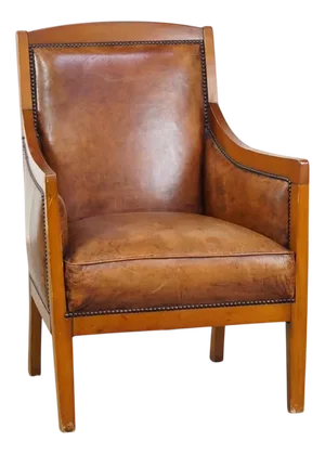 Art Deco Sheep Leather Chair
