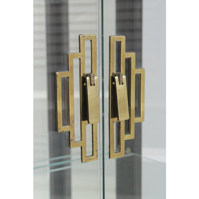 Pair Pulaski Asian Inspired Curio Cabinets For Sale - Image 12 of 13