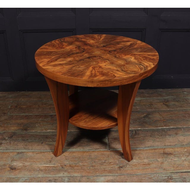 1930s Art Deco Coffee Table in Walnut, 1930s For Sale - Image 5 of 14