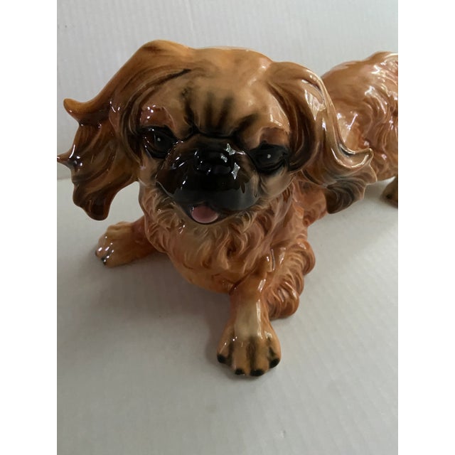 Mid 20th Century Large Goebel Pekingese Dog Figurine, West Germany For Sale - Image 4 of 11