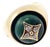 Louis Vuitton Yellow Gold Diamond Malachite Blossom Signet Ring, Size 8.25 For Sale