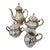 Vintage Wmf Lustre Art Deco Coffee and Tea Service Set, Made in Germany- 4 Pieces For Sale