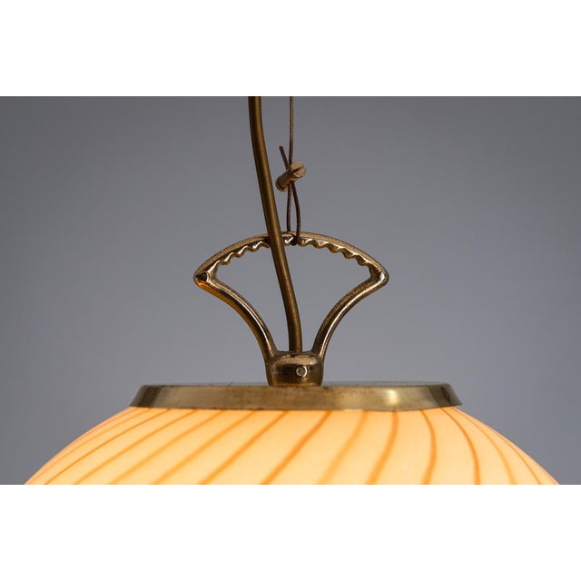 Pendant Lamp with Murano Glass Shade For Sale - Image 6 of 11