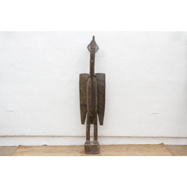 72" Tall Elegant African Hornbill Bird Sculpture For Sale In Los Angeles - Image 6 of 12