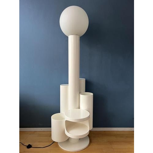 Glass White Close Encounter Floor Lamp by Kerst Koopman For Sale - Image 7 of 13