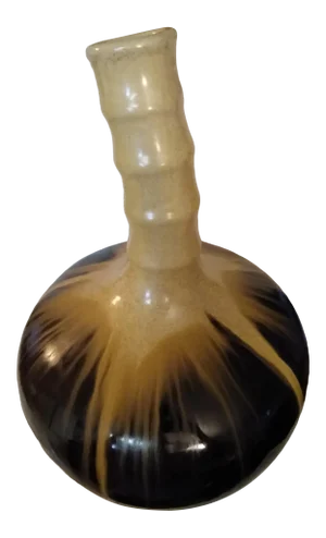Gourd Shaped Modern Art Pottery With Drip Glaze