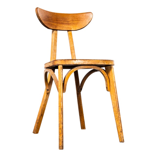 Harlequin Flat Seat Whale Tail Dining Chair, 1960 For Sale