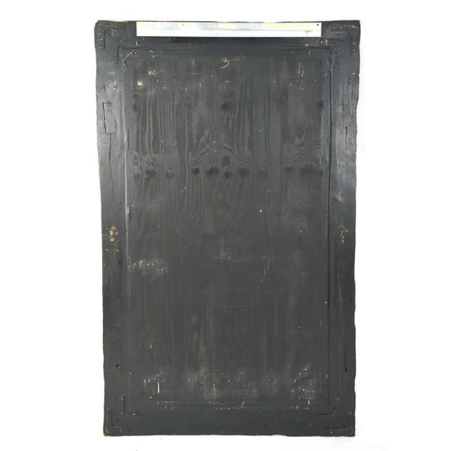 Rustic Italian Wall Mirror With Reverse Painted Classical Vases and Urns For Sale - Image 12 of 13