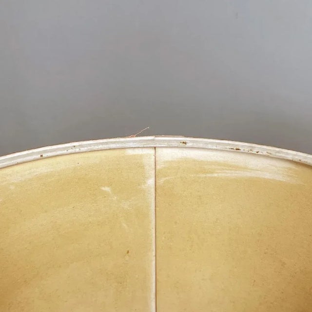 Mid-Century Modern Italian Metal Fabric and Glass Table Lamp by Stilnovo, 1960s For Sale - Image 9 of 12