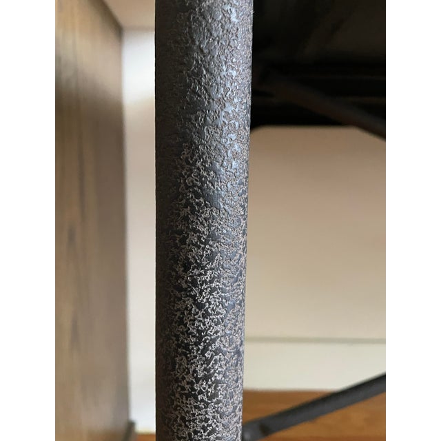 Restoration Hardware Reclaimed Wood Industrial Desk For Sale In New York - Image 6 of 9