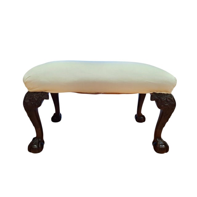 Georgian Style Ball & Claw Foot Bench For Sale - Image 9 of 10