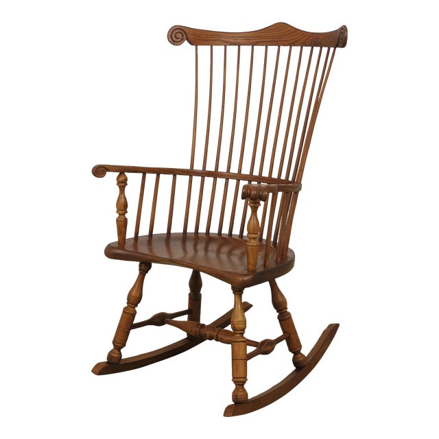Frederick Duckloe Windsor Style Fan Back Rocking Chair Chairish