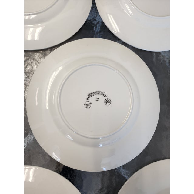 Mid 20th Century Wedgwood Etruria Kruger National Park Jungle Animal Dinner Plates - Set of 5 For Sale - Image 9 of 12