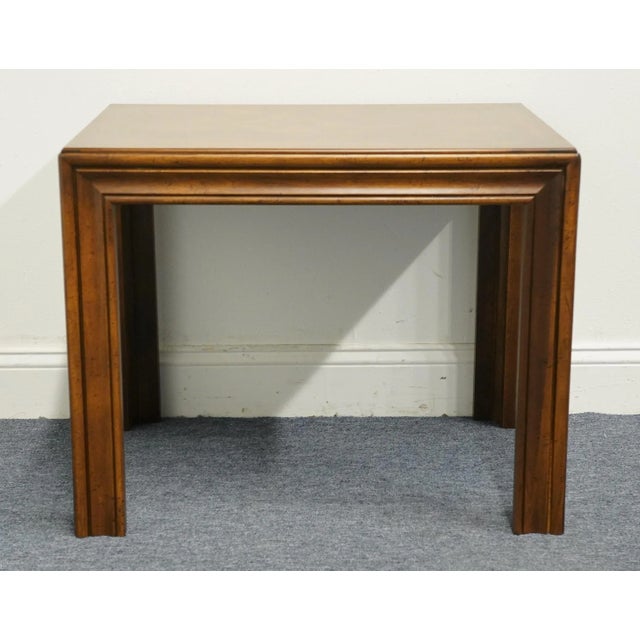 Altavista Lane Bookmatched Burled Walnut Rustic Americana 22x28" Accent End Table 1657-05 For Sale In Kansas City - Image 6 of 10