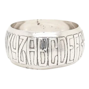 Antique Reed & Barton Sterling Silver N662 Alphabet Napkin Ring