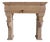 20th Century French Limestone Fireplace with Carved Lion Masks For Sale