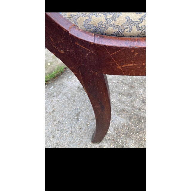 19th Century Regency Style Flame Mahogany Dining Chairs For Sale In Boston - Image 6 of 6